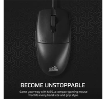CORSAIR Vezetékes Egér Gaming, M55 Lightwight, 6 programozható gomb, Ultra-könnyű, 16000dpi, fekete