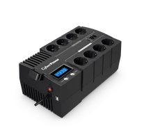 CYBERPOWER UPS BR1000ELCD (8 aljzat) 1000VA 600W, 230V szünetmentes elosztósor + USB LINE-INTERAKTÍV