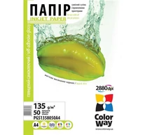 COLORWAY Fotópapír, fényes öntapadó (glossy self-adhesive), 135 - 80g/m2, A4, 50 lap