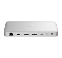 D-LINK 9in1 Dokkoló 2xDisplayport 1.4 + 3xUSB + 2xUSB-C + 1xLAN + 1xPD 100W, DUF-901/E
