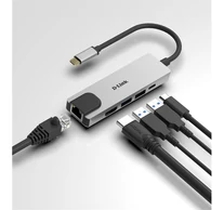 D-LINK USB-C HUB 2xUSB + 1xHDMI + 1xUSB Type-C + 1xLAN, DUB-M520