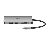 D-LINK USB-C HUB 3xUSB + 1xHDMI + 1xUSB Type-C + 1xSD + 1xMicroSD + 1xLAN, DUB-M810