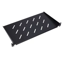 Extralink SHELF 1U FOR WALL CABINETS 19\" 250MMX1U BLACK Rack polc