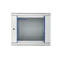 Extralink Cabinet rack EX.8574 400mm 600mm 450 mm hanging Openable 19'' 9U Falra szerelhető állvány Szürke