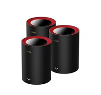 Cudy M3000 3-Pack Kétsávos (2,4 GHz / 5 GHz) Wi-Fi 6 (802.11ax) Fekete, Vörös 1 Belső