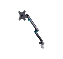 Digitus DA-90469 Egyszemélyes asztali kar bilincsel és mechanikus rugóval | 1x LCD max. 35" 10kg | VESA: 75x75, 100x100 | Fekete