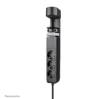 Neomounts DS22-840BL6 elektromos elosztó 1,4 M 3 AC kimenet(ek) Beltéri Fekete