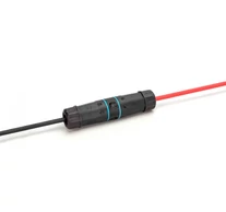 Hermetikusan zárt csatlakozó cat.6A, IP68 védelem, RJ45-RJ45 csatlakozás