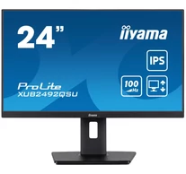 iiyama ProLite XUB2492QSU-B1 számítógép monitor 60,5 cm (23.8") 2560 x 1440 pixelek Quad HD LED Fekete