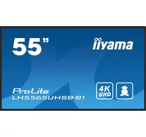 iiyama LH5565UHSB-B1 tartalomszolgáltató (signage) kijelző Kioszk formatervezés 138,7 cm (54.6") LED Wi-Fi 800 cd/m² 4K Ultra HD Fekete Beépített processzor And