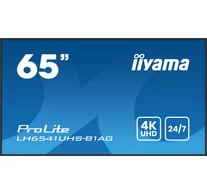 IIYAMA LH6541UHS-B1AG 65inch 3840x2160 4K UHD IPS panel 1perc Haze Landscape and Portrait mode Speakers 2x 10W 3x HDMI