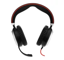 Jabra Evolve 80 Headset Vezetékes Fejpánt Iroda/telefonos ügyfélközpont USB C-típus Bluetooth Fekete