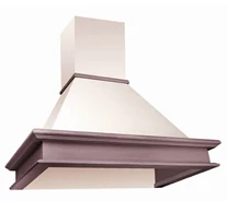 Akpo WK-4 Rustica 60 Cooker hood Wall-mounted Beige, Wood