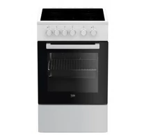 Beko FSS57000GW cooker Freestanding cooker Ceramic Black, White A