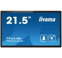 iiyama TW2223AS-B2 tartalomszolgáltató (signage) kijelző Interaktív síkképernyő 54,6 cm (21.5") Wi-Fi 345 cd/m² Full HD Fekete Érintőképernyő Beépített processz