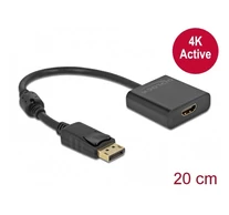DELOCK Átalakító DisplayPort 1.2 male > HDMI female 4K aktív fekete