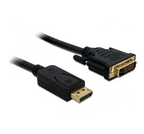 DELOCK kábel Displayport 1.1 male > DVI 24+1 male passzív 2m fekete