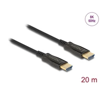 DELOCK kábel HDMI 2.1 male / male összekötő 48 Gbps aktív optikai 8K 60Hz 20m