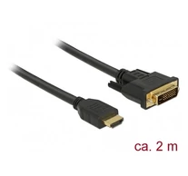 DELOCK kábel HDMI male > DVI 24+1 male kétirányú 2m