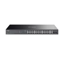TP-Link ES228GP hálózati kapcsoló Vezérelt L2 Gigabit Ethernet (10/100/1000) Ethernet-áramellátás (PoE) támogatása Fekete