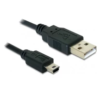 DELOCK kábel USB 2.0 Type-A male > USB 2.0 Mini-B male 1m fekete