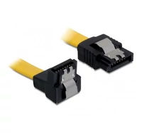 DELOCK kábel SATA 6 Gb/s egyenes-90 fok le 50cm sárga