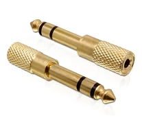 DELOCK Átalakító Stereo plug 6.35mm > Stereo jack 3.5mm 3 pin fém