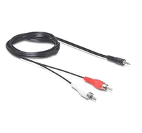 DELOCK kábel Audio 3.5mm Stereo jack male > 2x RCA male 5m