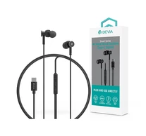 Devia Smart Series M1 Metal In-Ear sztereó fülhallgató - USB-C (Type-C), fekete