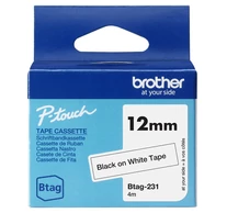 Brother BTAG-231 címkéző szalag Fehéren fekete