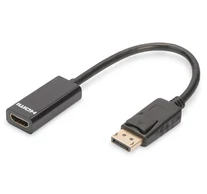 Digitus DB-340400-001-S video átalakító kábel 0,15 M DisplayPort HDMI A-típus (Standard) Fekete