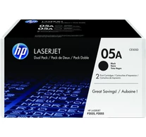 HP 05A 2-pack Black Original LaserJet Toner Cartridges