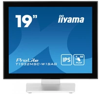 iiyama ProLite T1932MSC-W1SAG számítógép monitor 48,3 cm (19") 1280 x 1024 pixelek Full HD LED Érintőképernyő Asztali Fehér