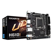 GIGABYTE H610I Motherboard - Supports Intel Core 14th CPUs, 4+1+1 Hybrid Digital VRM, up to 5600MHz DDR5, 1xPCIe 3.0 M.2, GbE LAN, USB 3.2 Gen 1