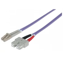 Intellinet 751049 száloptikás kábel 1 M LC SC OM4 Ibolya