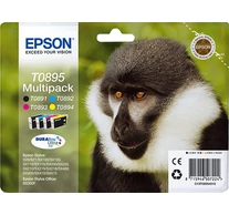 Epson Monkey T0895 tintapatron 1 db Eredeti Fekete, Cián, Magenta, Sárga