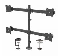 StarTech.com ARMQUAD asztali TV konzol 68,6 cm (27") Fekete