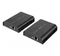 Cat.6 HDMI hosszabbító 4K/60Hz KVM USB 2.0 IP 1G-n keresztül akár 120m/200m, max. 253 vevő, érintőképernyő - készlet