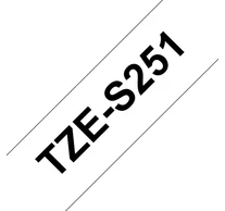 Brother TZE-S251 címkéző szalag Fehéren fekete TZ