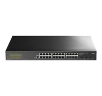 Cudy GS2024S2 hálózati kapcsoló Vezérelt L2/L3 Gigabit Ethernet (10/100/1000) 1U Fekete