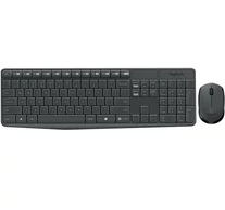 Logitech 920-007917 billentyűzet Egér mellékelve Univerzális Vezeték nélküli RF Portugál Szürke