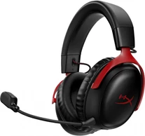 HyperX Cloud III vezeték nélküli fejhallgató mikrofonnal, piros