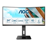 AOC P2 CU34P2A LED display 86,4 cm (34") 3440 x 1440 pixelek Quad HD Fekete