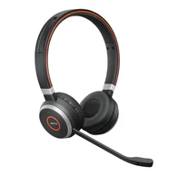 Jabra Evolve 65 MS Stereo Headset Vezetékes és vezeték nélküli Fejpánt Iroda/telefonos ügyfélközpont Micro-USB Bluetooth Fekete