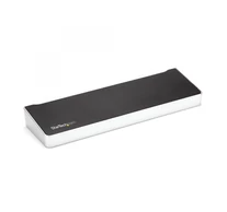 StarTech.com DK30CH2DPPDU dokkoló állomás és port replikátor Vezetékes USB 3.2 Gen 1 (3.1 Gen 1) Type-C Fekete, Ezüst