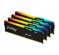 Kingston Technology FURY Beast 128GB 5200MT/s DDR5 CL40 DIMM (4 darabos készlet) RGB XMP