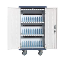 Techly I-CABINET-30DUTY Töltőszekrény 30 táblagéphez 30 USB porttal 5V 30 AC aljzattal