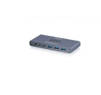 Digitus DS-12855 KVM HDMI kapcsoló 2x1 | UHD 4K@60Hz | 3x USB-A 3.1 Gen1 | 1x USB-C USB 3.1 Gen1 | Audio | Core Line