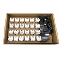 Techly IWP-KIT-C6U90 24 darabos Cat6 UTP Keystone modul készlet krimpelő szerszámmal