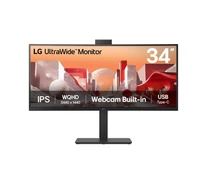 LG 34BA85QE-B számítógép monitor 86,4 cm (34") 3440 x 1440 pixelek Wide Quad HD LCD Fekete
